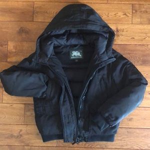 Roots bomber down puff coat